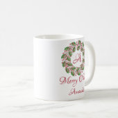 Heilige Blätter und Kirschweihnachtskaffee Tasse (VorderseiteRechts)
