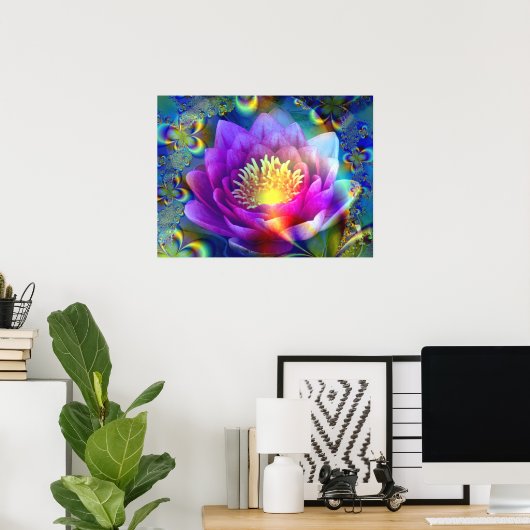 Heilige Blume der Liebe - Poster (Heimbüro)