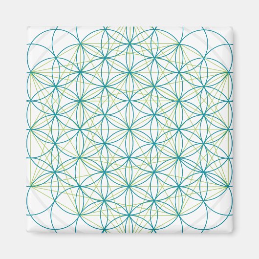 Heilige Blume Magnet (Vorne)