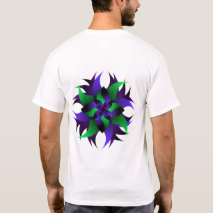 Heilige Blüten-Mandala – Lebendige florale Symmetr T-Shirt
