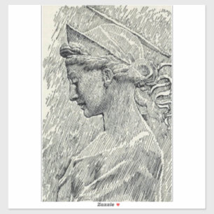 Heilige Cäcilia Jungfrau und Märtyrerin Aufkleber