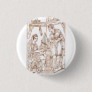 Heilige Cäcilia mit der heiligen Katharina von Ale Button
