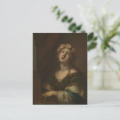 Heilige Cäcilia von Anonymous Postkarte (Stehend Vorderseite)