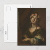 Heilige Cäcilia von Anonymous Postkarte (Vorne/Hinten)