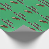 Heilige Cannoli Funny Food Italienisch Geschenkpapier (Ecke)
