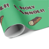 Heilige Cannoli Funny Food Italienisch Geschenkpapier (Rolleneckpunkt)