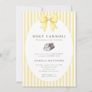 Heilige Cannoli-Schleife Baby Shower Einladung