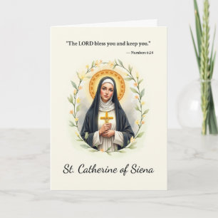 Heilige Catherine von Siena Gottes Friedensschrift Karte