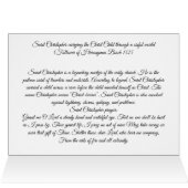 Heilige Christopher Schutzheilige der Reisenden (Innenansicht Horizontal (Oben))