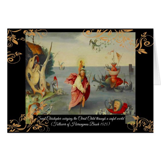 Heilige Christopher Schutzheilige der Reisenden (Vorderseite (Horizontal))
