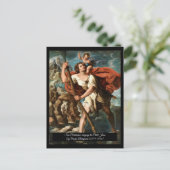 Heilige Christopher Schutzheilige der Reisenden Postkarte (Stehend Vorderseite)