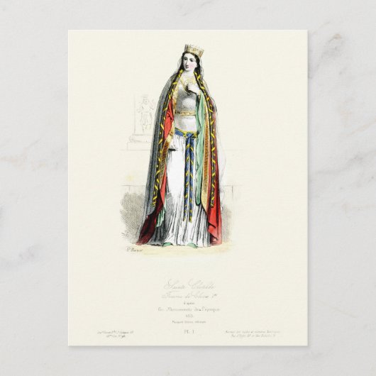 Heilige Clotilde Postkarte (Vorderseite)