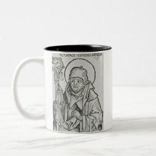 Heilige Columba von Iona Heilige keltische Grafik- Zweifarbige Tasse