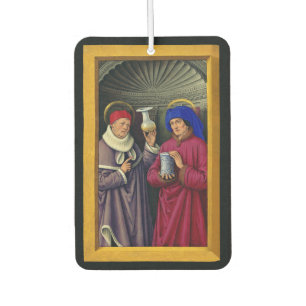Heilige Cosmas und Damian von Jean Bourdichon Autolufterfrischer