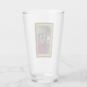 Heilige Cosmas und Damian von Jean Bourdichon Glas (Rückseite)