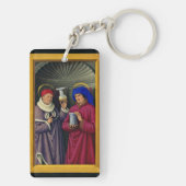 Heilige Cosmas und Damian von Jean Bourdichon Schlüsselanhänger (Rückseite)