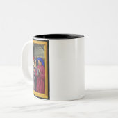 Heilige Cosmas und Damian von Jean Bourdichon Zweifarbige Tasse (Vorderseite Links)