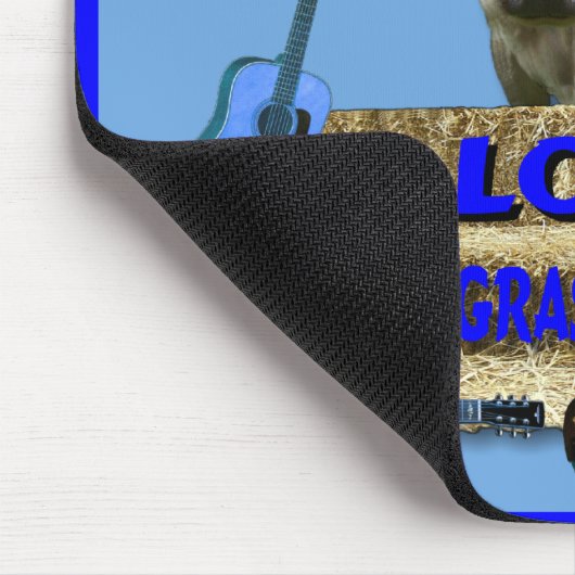 HEILIGE COW-I LIEBE BLUEGRASS-MOUSEPAD MOUSEPAD (Ecke)