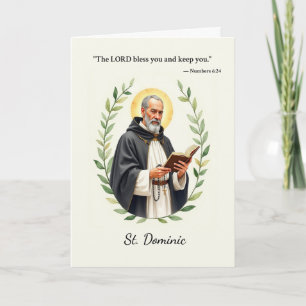 Heilige Dominikanische Gottes Friedens- und Segen- Karte