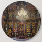 Heilige Dreifaltigkeit Griechisch-Orthodoxe Kirche Button (Vorderseite)