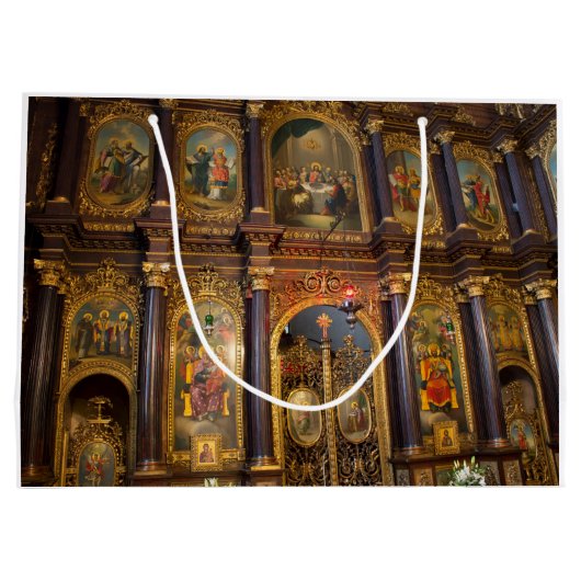 Heilige Dreifaltigkeit Griechisch-Orthodoxe Kirche Große Geschenktüte (Rückseite)