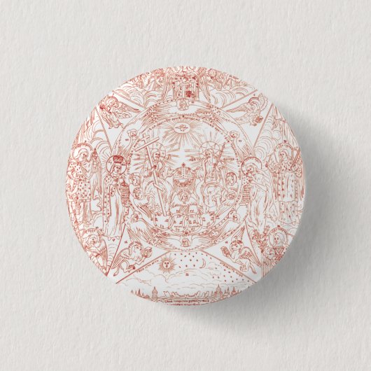 Heilige Dreifaltigkeit in Ruhm Button (Vorderseite)