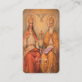 Heilige Dreifaltigkeit mit Gebet Begleitkarte (Vorderseite)