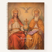 Heilige Dreifaltigkeit mit Gebet Notizblock (Vorderseite)