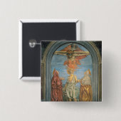 Heilige Dreifaltigkeit mit St Jerome (Fresko) Button (Vorne & Hinten)