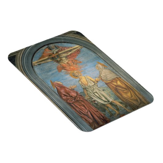 Heilige Dreifaltigkeit mit St. Jerome (Fresko) Magnet (Rechte Seite)