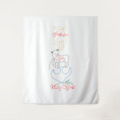 Heilige Dreifaltigkeit - VATER, Sohn, HOLY SPIRIT Wandteppich (Vorderseite)