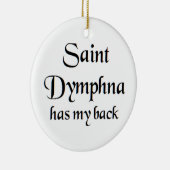 heilige Dymphna Keramik Ornament (Rechts)