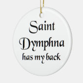 heilige Dymphna Keramik Ornament (Links)