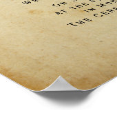 "Heilige Ehe" - Antiquitätenurkunde Poster (Ecke)