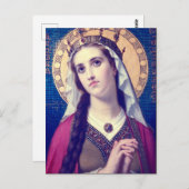 Heilige Elisabeth von Ungarn Postkarte (Vorne/Hinten)