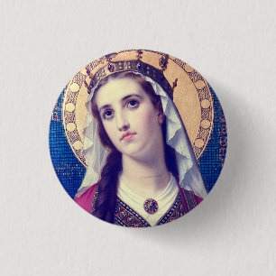 Heilige Elisabeth von Ungarn Premium Romantischer  Button