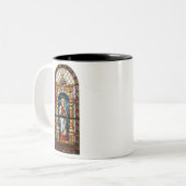 Heilige Elisabeth von Ungarn Zweifarbige Tasse (Vorderseite Links)