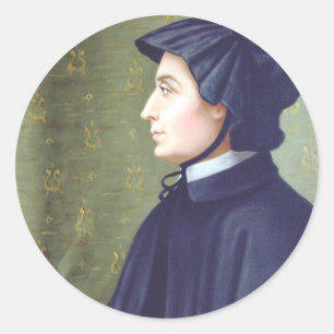 Heilige Elizabeth Ann Seton Runder Aufkleber