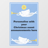 Heilige Engel Ankündigung Fensteraufkleber (Blatt)