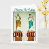 Heilige Engels-katholische Kirche - alles- Gute Karte (Gelbe Blume)