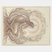 Heilige Erdenmutter Fleecedecke (Vorderseite (Horizontal))