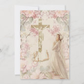 Heilige Erste Heilige Kommune Vintag für Mädchen Einladung (Rückseite)