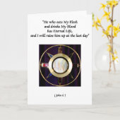 Heilige Eucharistin Karte (Gelbe Blume)