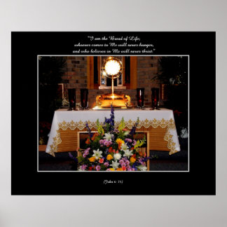 Heilige Eucharistin Poster
