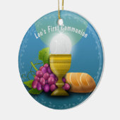 Heilige Eucharistische Geschenke geben den Namen G Keramik Ornament (Links)