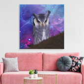 Heilige Eule und Fantasiewelt Leinwanddruck (Insitu (Wohnzimmer))