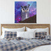 Heilige Eule und Fantasiewelt Leinwanddruck (Insitu (Schlafzimmer))