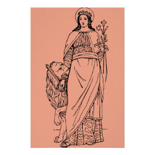 Heilige Euphemia die allseits gelobte Jungfrau und Poster