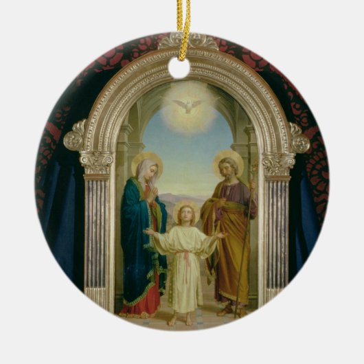 Heilige Familie, 1898 (Tempera auf Platte) Keramikornament (Vorne)
