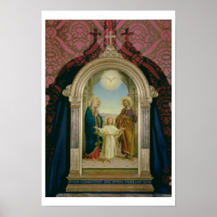Heilige Familie, 1898 (Tempera auf Platte) Poster